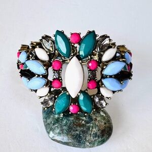 NEW LORI GOLDSTEIN LOGO LINKS Bracelet Capri Stretch LOGO LINKS BOX